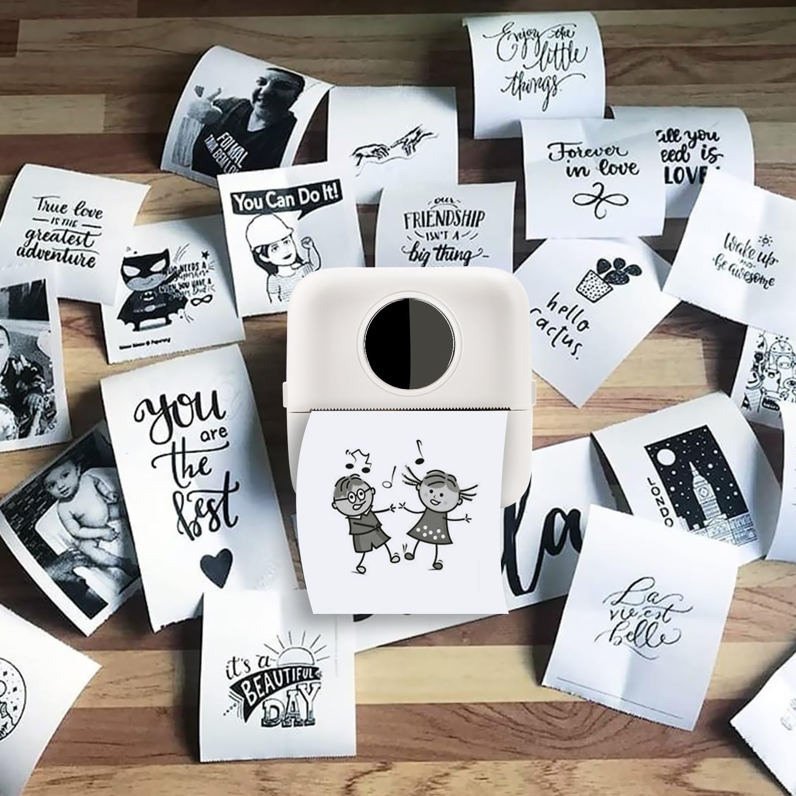 10 Rolls Thermal Inkless Print - огляд і ціна Mini Pocket Thermal Printer Paper Roll