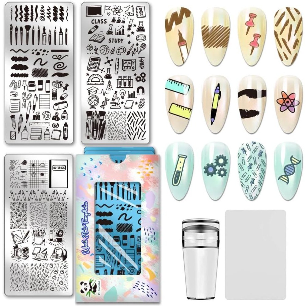 3pcs Stationery Nail Stamping  - огляд і ціна Stationery Books