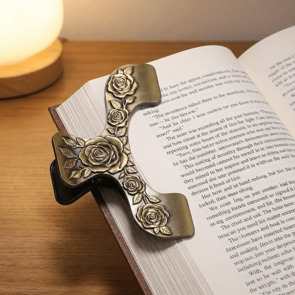 Vintage Carved Metal Book Clip - огляд і ціна Stationery Books