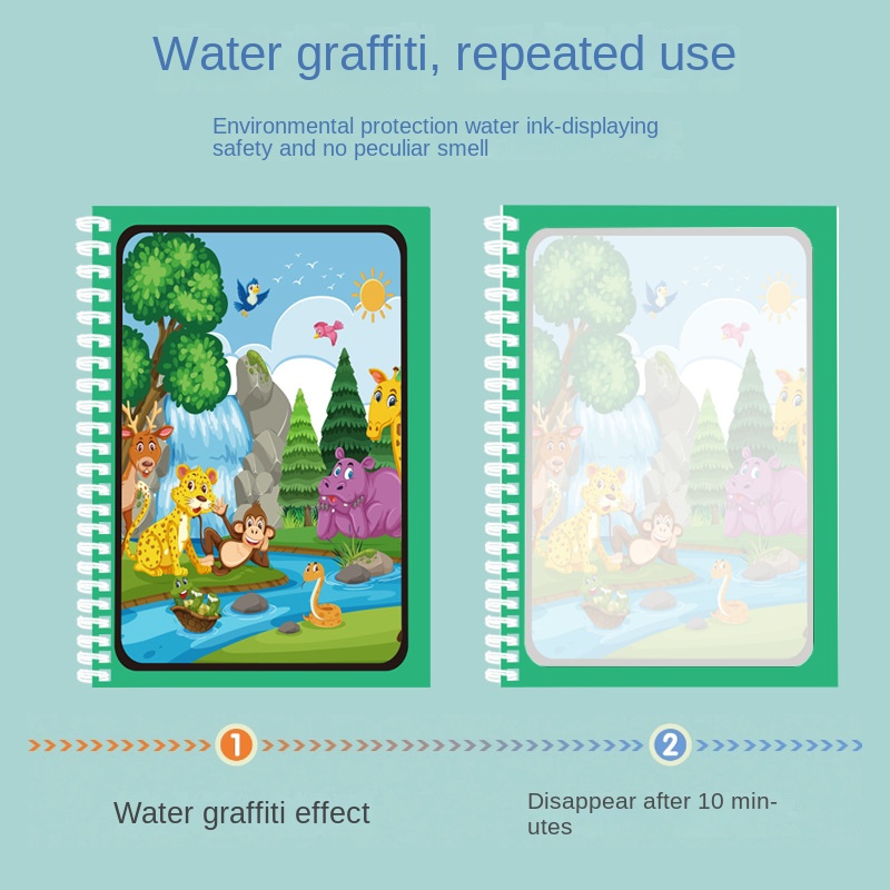 Magic Water Drawing Book Child - огляд і ціна Reusable Water Magic Coloring Book