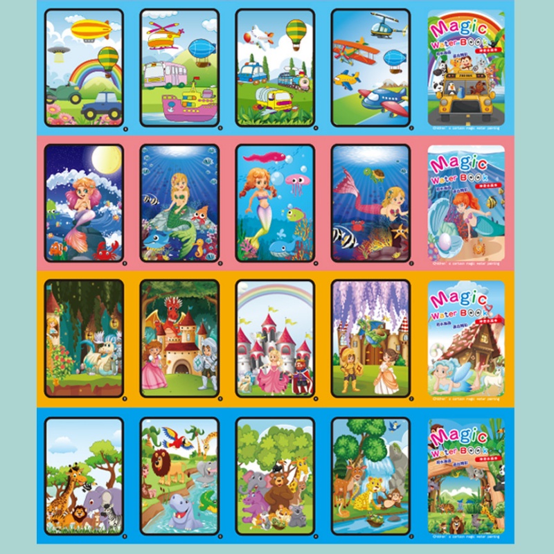 Magic Water Drawing Book Child - огляд і ціна Reusable Water Magic Coloring Book