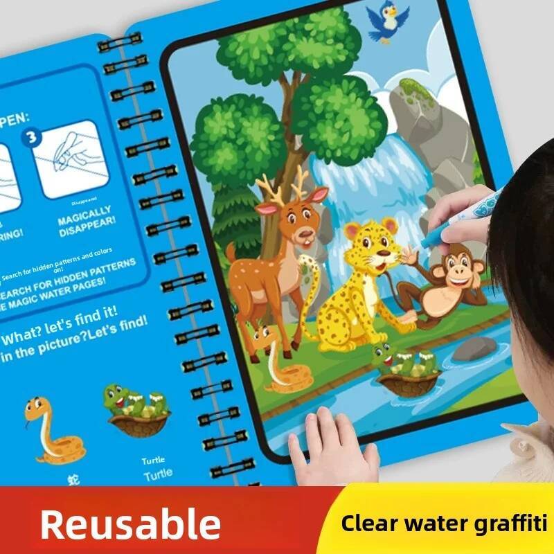 Montessori Toys Magic Water Dr - огляд і ціна Reusable Water Magic Coloring Book