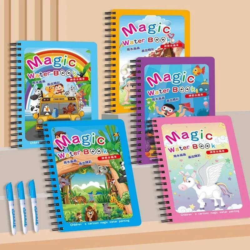 Montessori Toys Magic Water Dr - огляд і ціна Reusable Water Magic Coloring Book