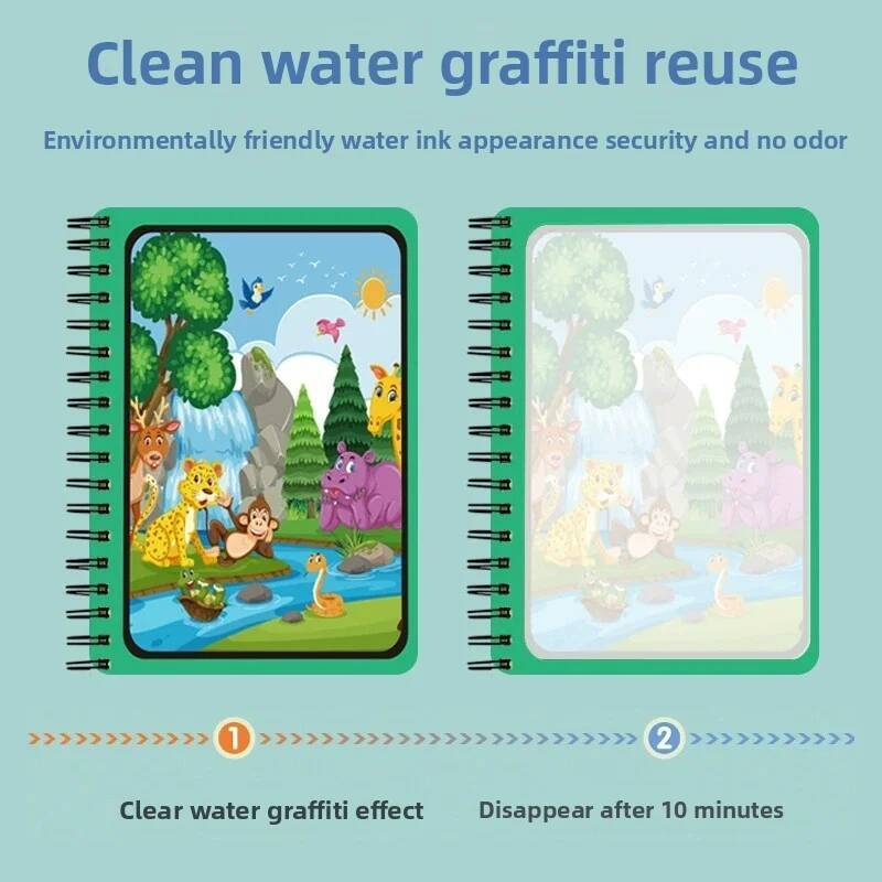 Montessori Toys Magic Water Dr - огляд і ціна Reusable Water Magic Coloring Book