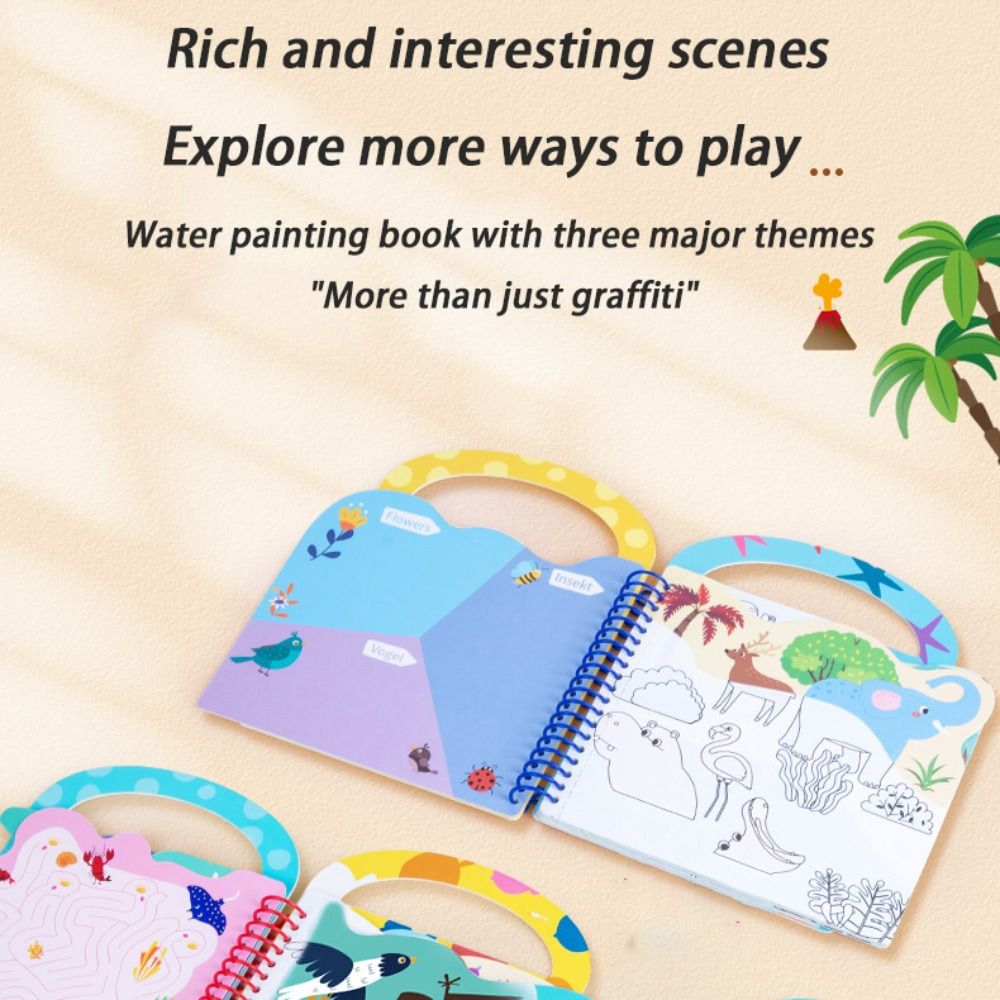 Reusable Water Drawing Montess - огляд і ціна Reusable Water Magic Coloring Book